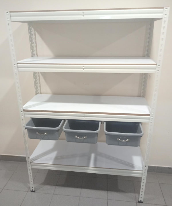 White Color Shelf with drawers
