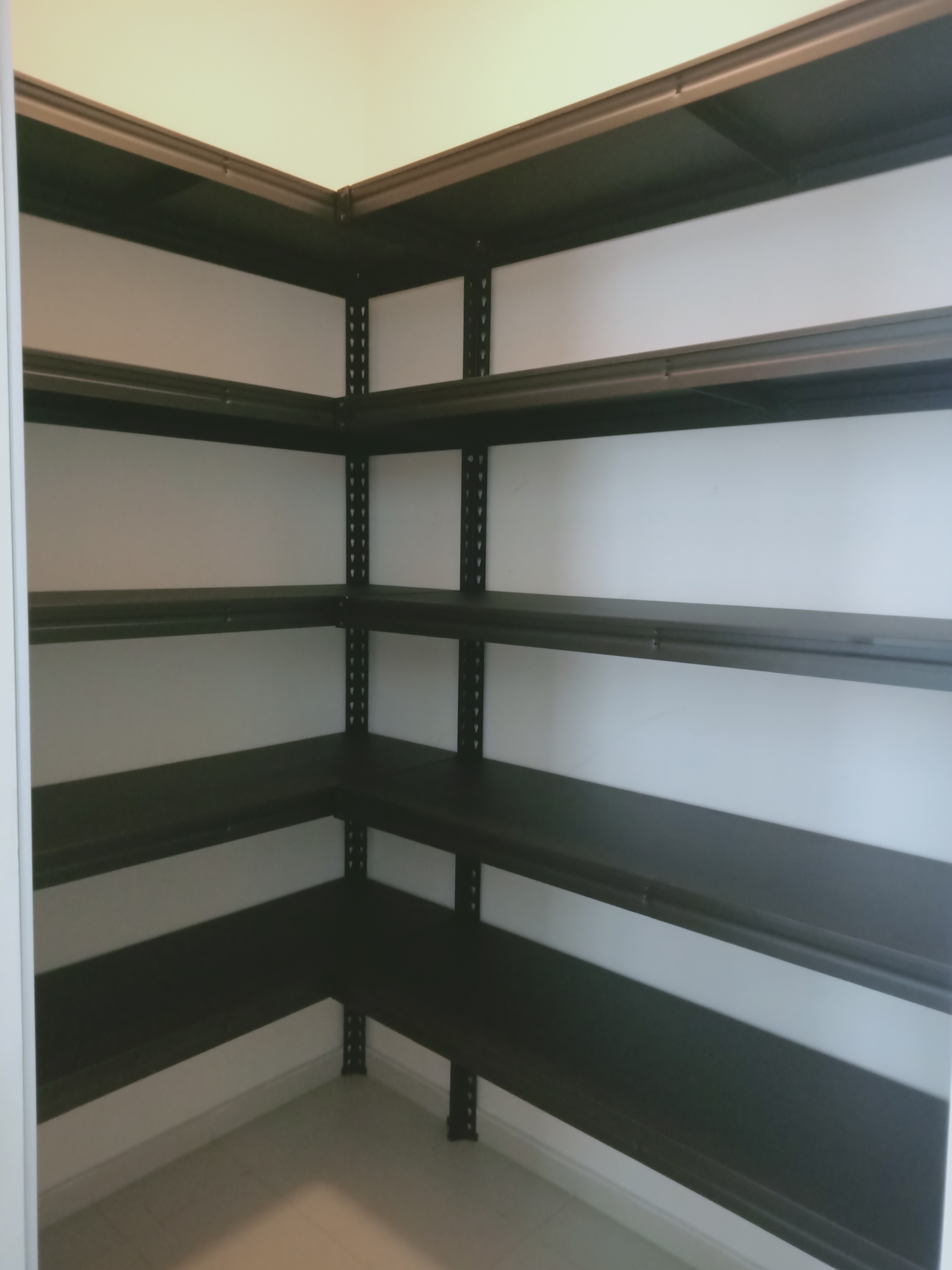 LShape 5x5 tier Black shelf